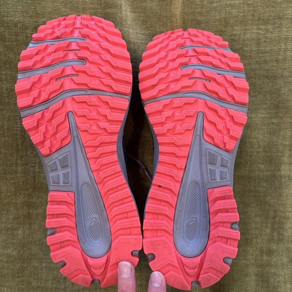 Asics Trail Scout 2 Sneaker Trail Running Shoe Deep Sea Teal Womens Sz 7 Worn 1X - Picture 4 of 9